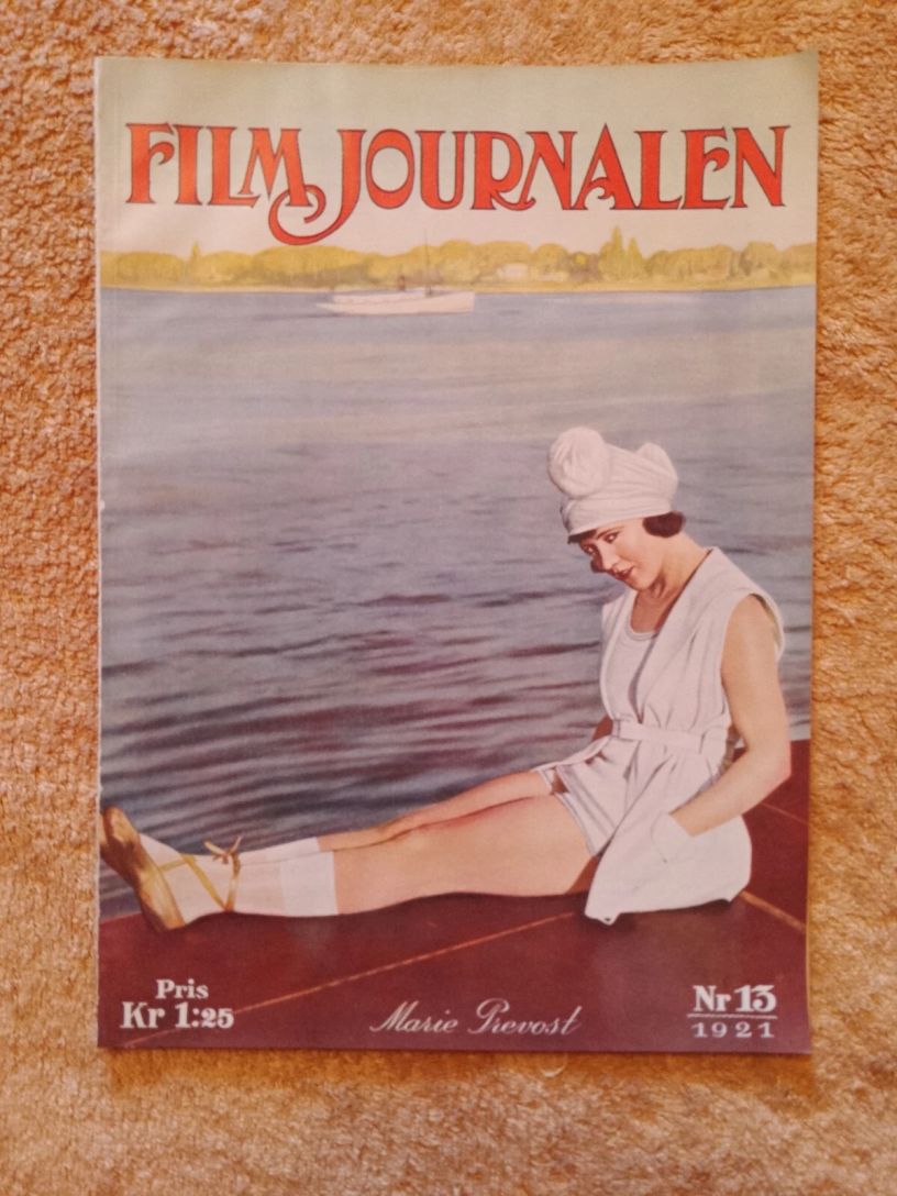 FILMJOURNALEN magazine side cover Issue 13   1921