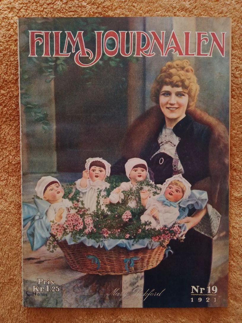 FILMJOURNALEN magazine side cover Issue 19   1921