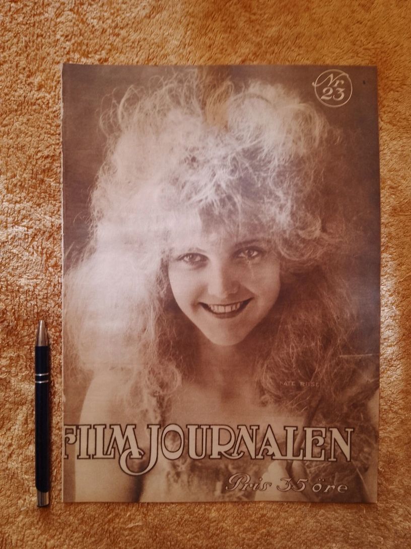 FILMJOURNALEN magazine side cover Issue 23   1922