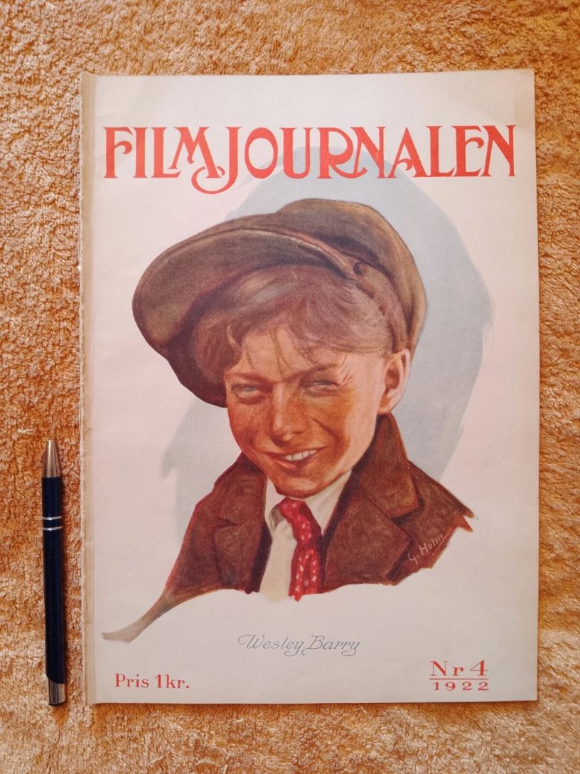 FILMJOURNALEN magazine side cover Issue 4   1922