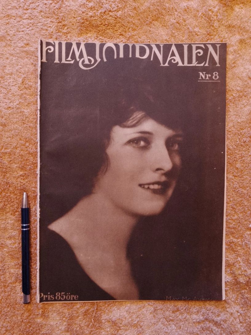 FILMJOURNALEN magazine side cover Issue 8   1922