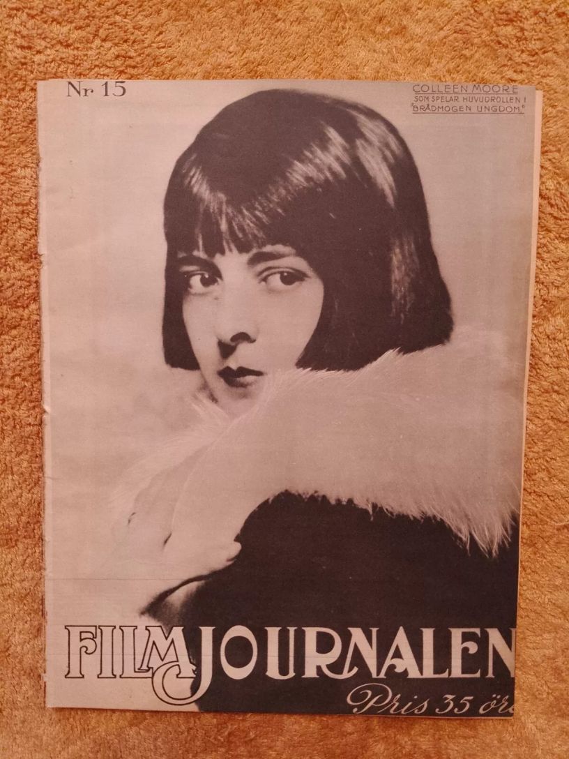 FILMJOURNALEN magazine side cover Issue 15   1924