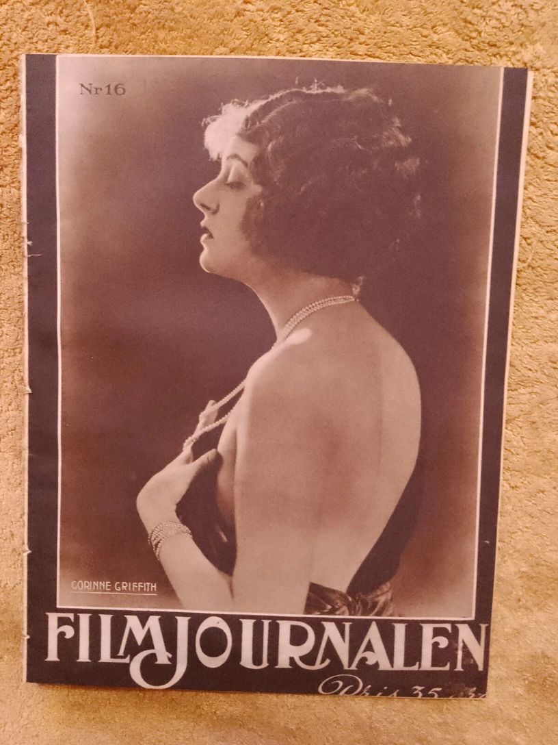 FILMJOURNALEN magazine side cover Issue 16   1924