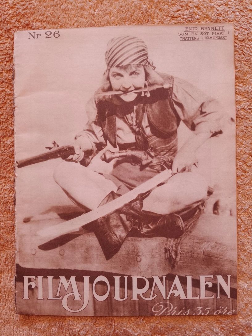 FILMJOURNALEN magazine side cover Issue 26   1924