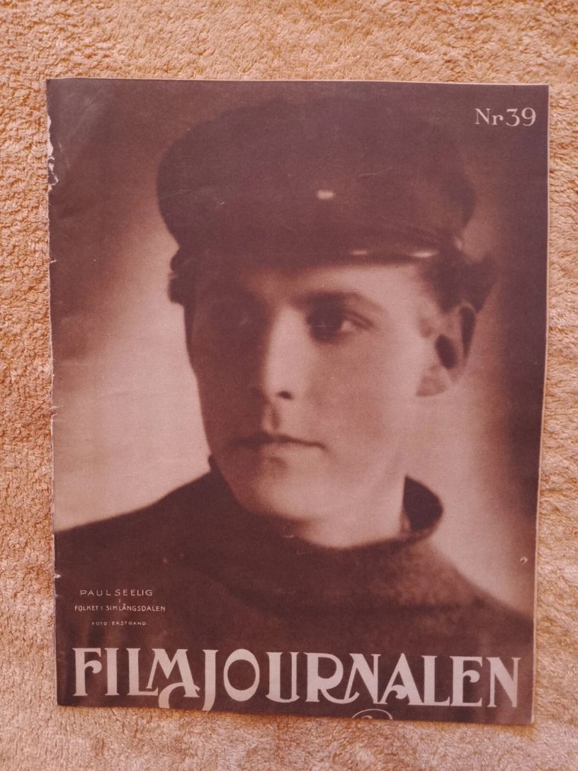 FILMJOURNALEN magazine side cover Issue 39   1924