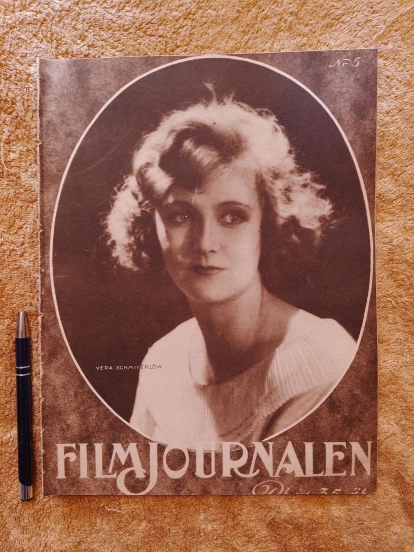 FILMJOURNALEN magazine side cover Issue 5   1924