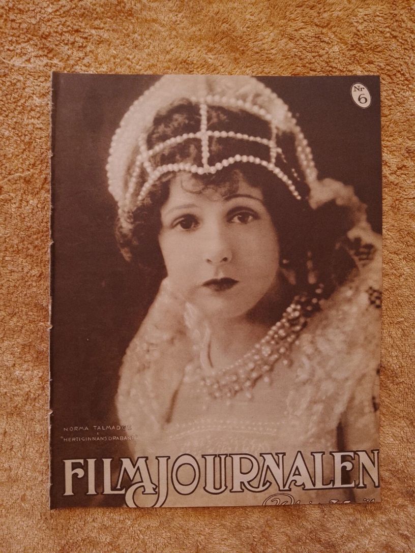 FILMJOURNALEN magazine side cover Issue 6   1924