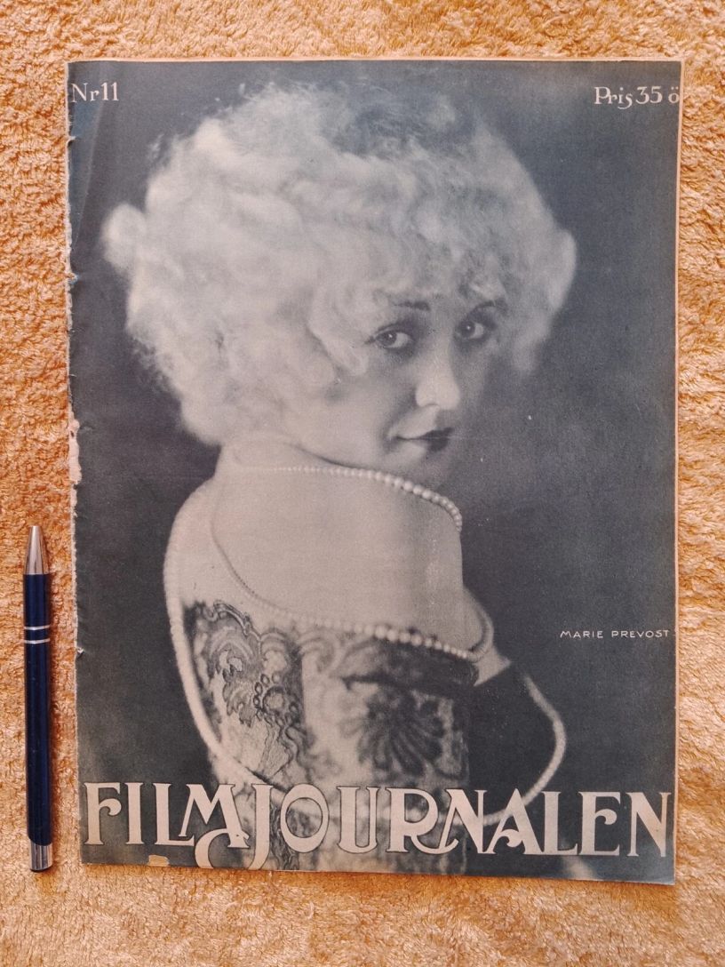 FILMJOURNALEN magazine side cover Issue 11   1925