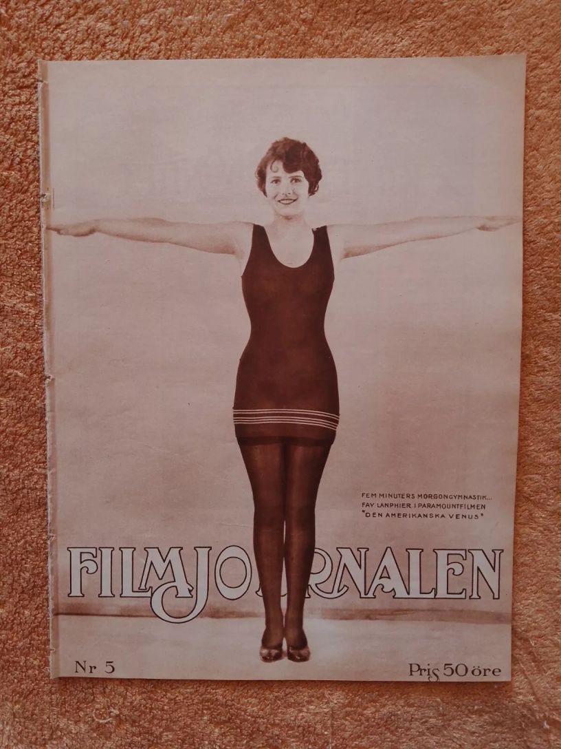 FILMJOURNALEN magazine side cover Issue 5   1926