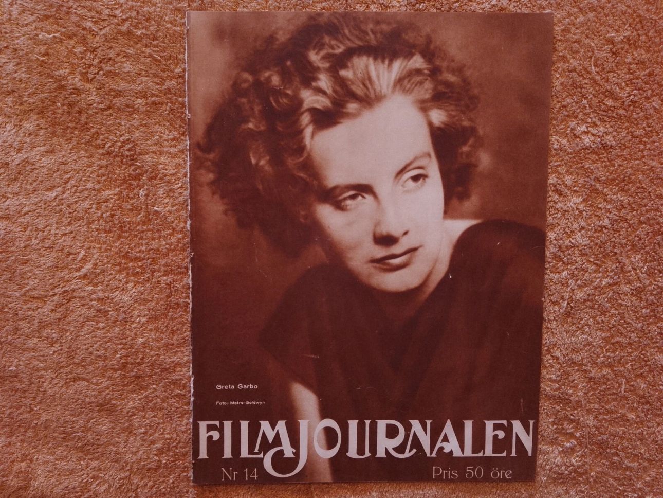 FILMJOURNALEN magazine side cover Issue 14   1927