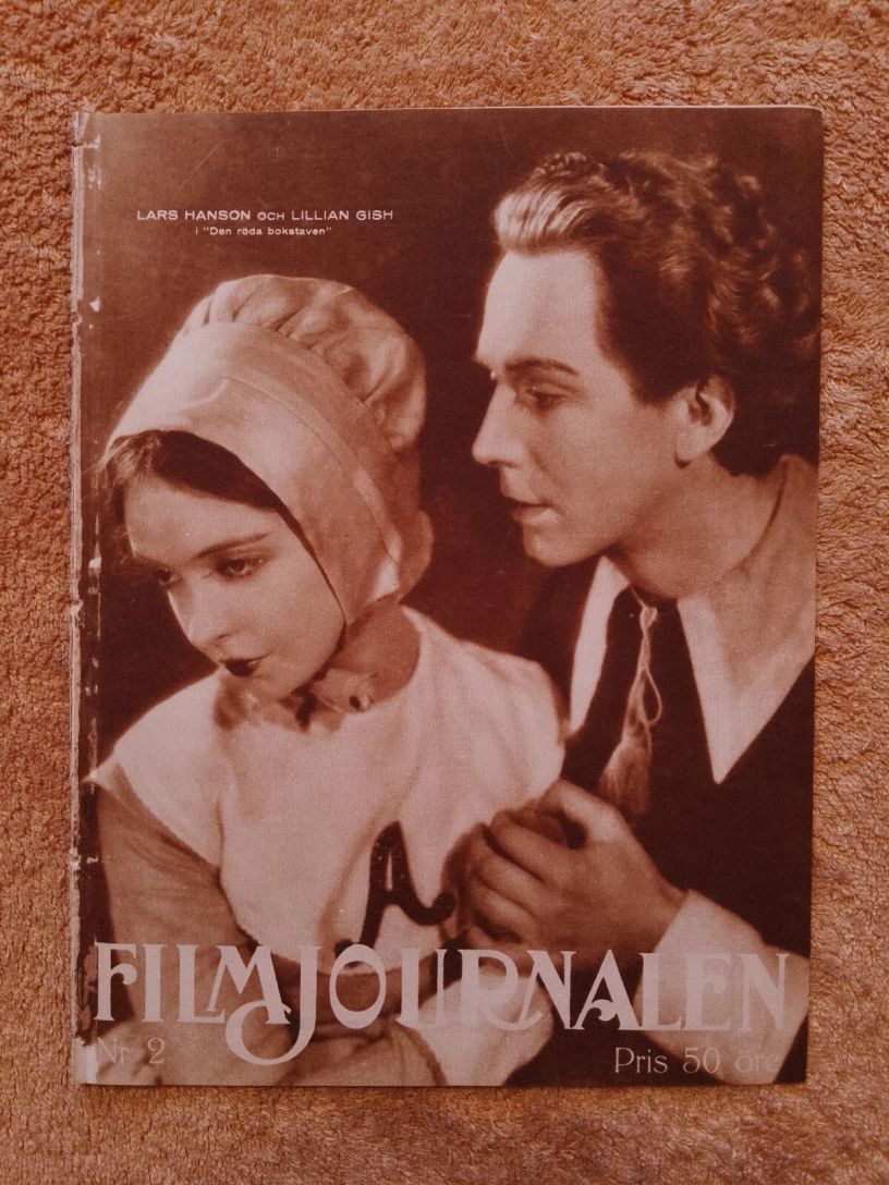 FILMJOURNALEN magazine side cover Issue 2   1927