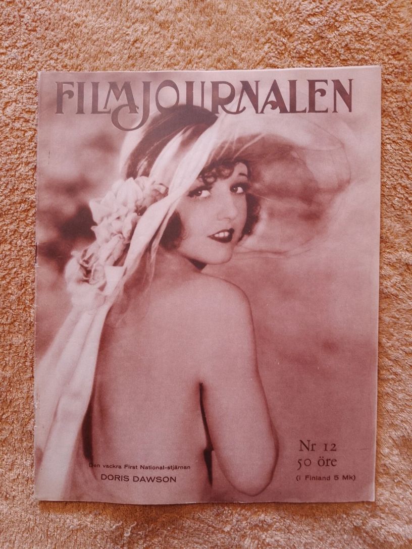 FILMJOURNALEN magazine side cover Issue 12   1929