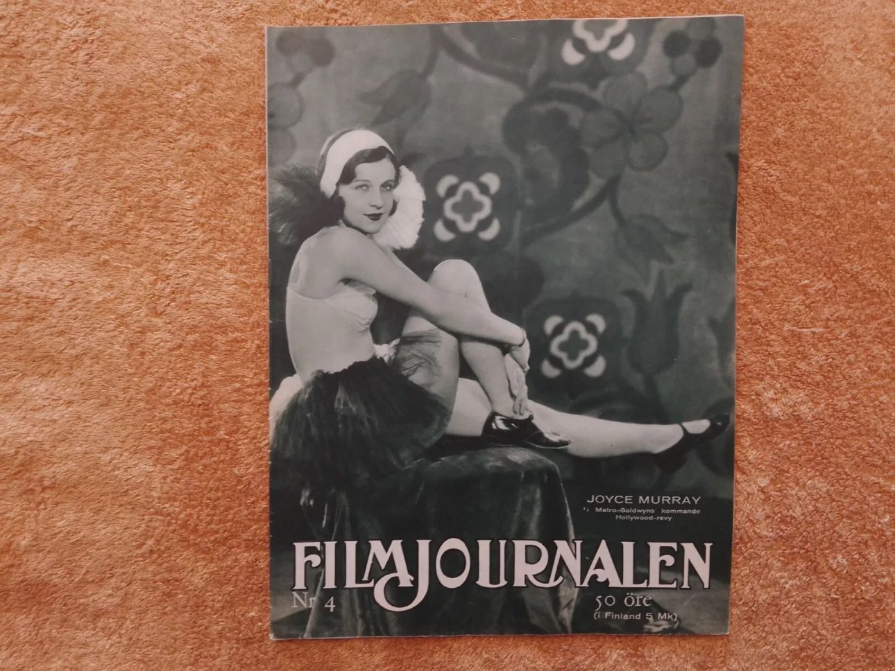 FILMJOURNALEN magazine side cover Issue 4   1930
