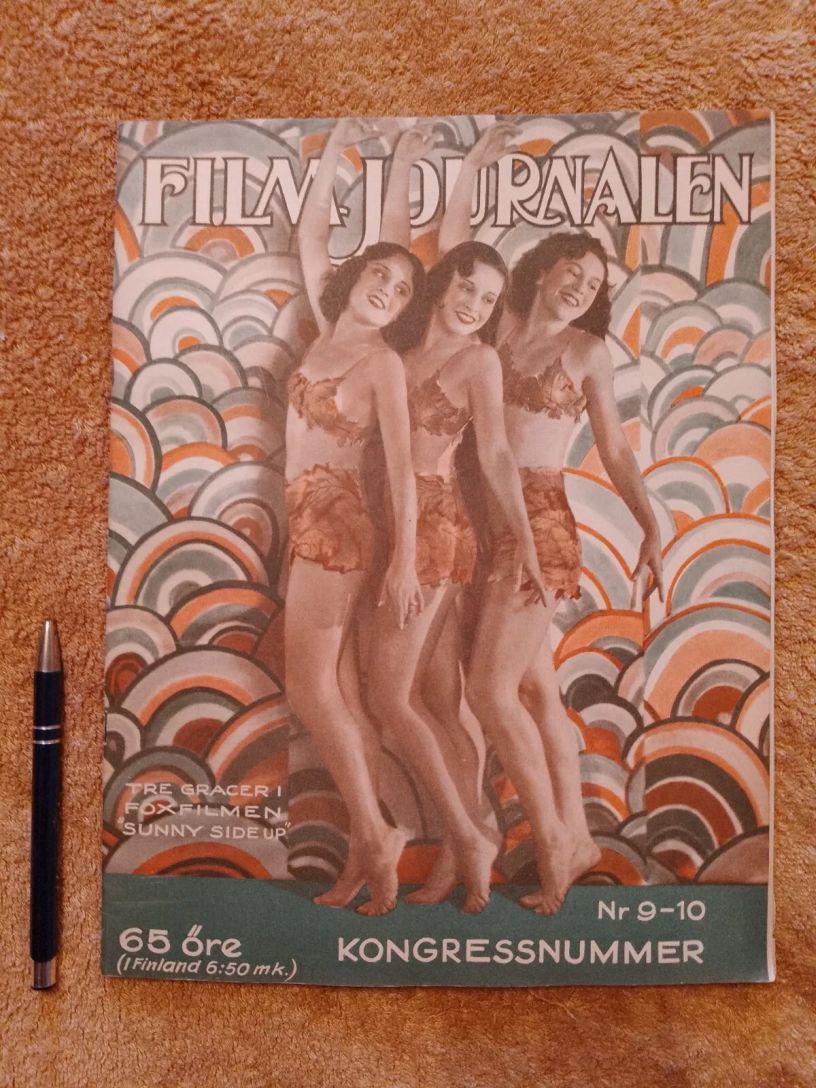 FILMJOURNALEN magazine side cover Issue 9-10   1930