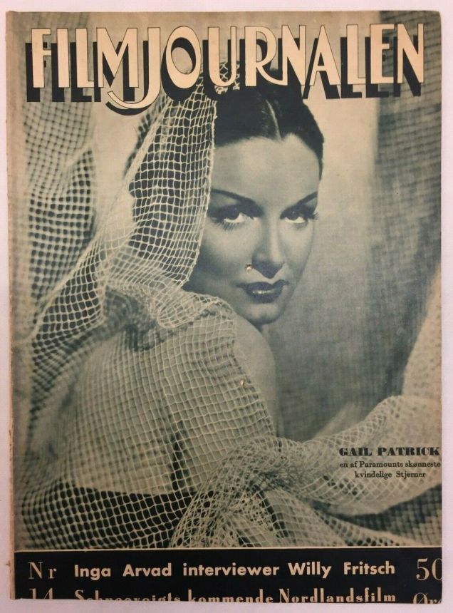 FILMJOURNALEN magazine side cover Issue 14   1935