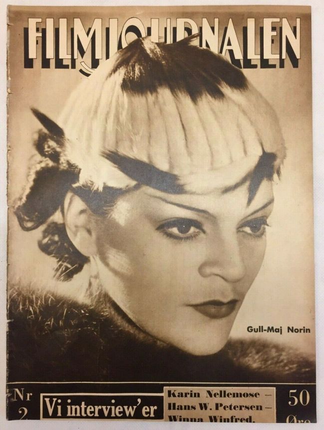 FILMJOURNALEN magazine side cover Issue 2   1935