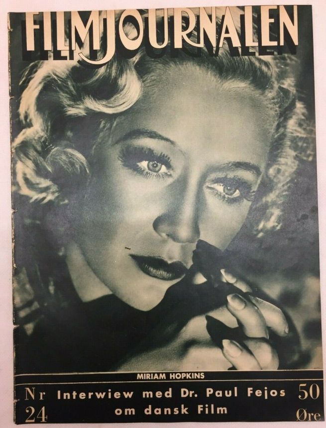 FILMJOURNALEN magazine side cover Issue 24   1935
