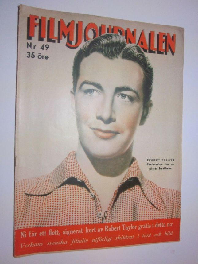 FILMJOURNALEN magazine side cover Issue 49   1937