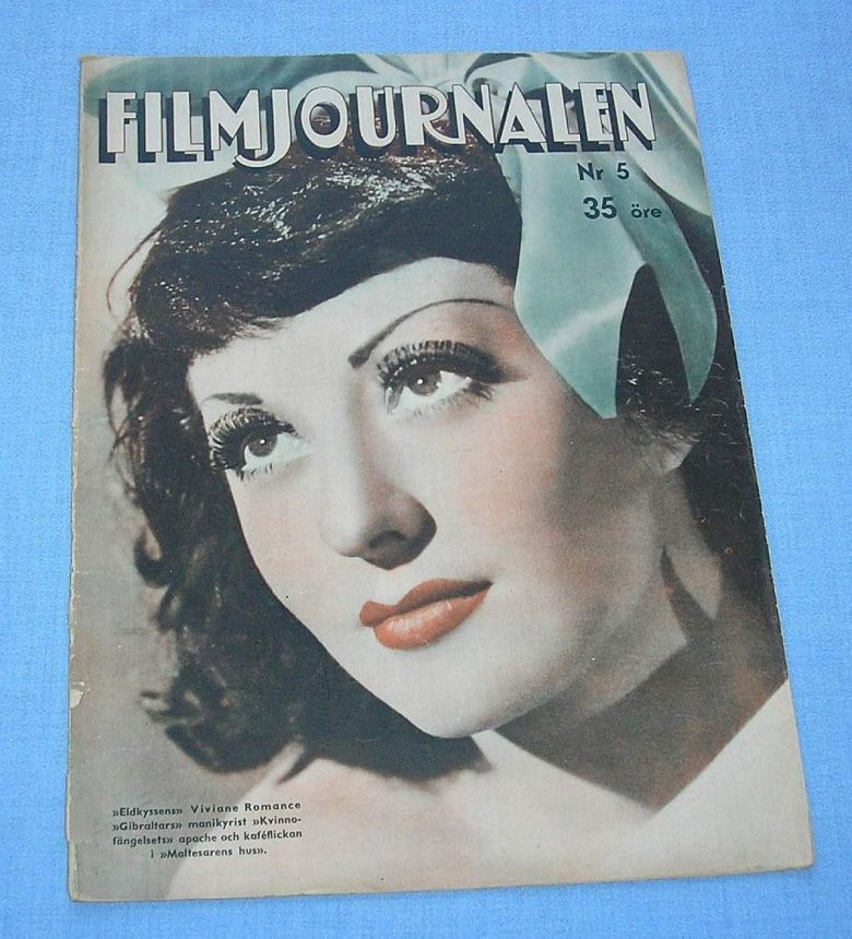 FILMJOURNALEN magazine side cover Issue 5   1939
