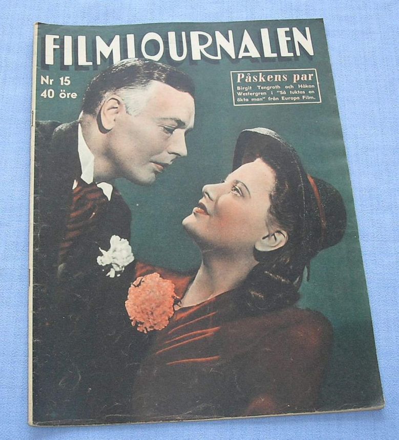 FILMJOURNALEN magazine side cover Issue 15   1941