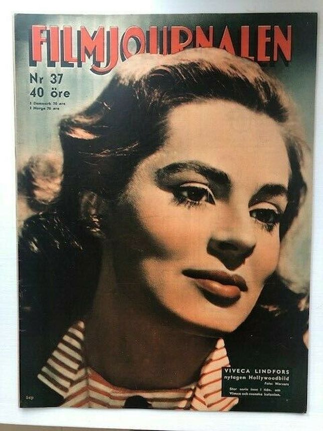 FILMJOURNALEN magazine side cover Issue 37   1946