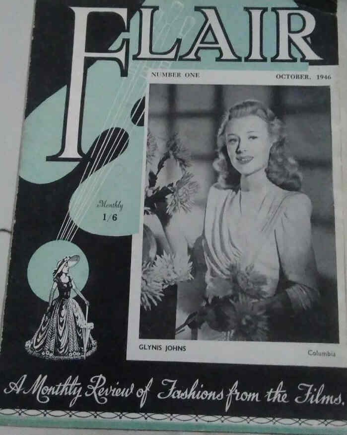 FLAIR magazine side cover Issue 1  October 1946