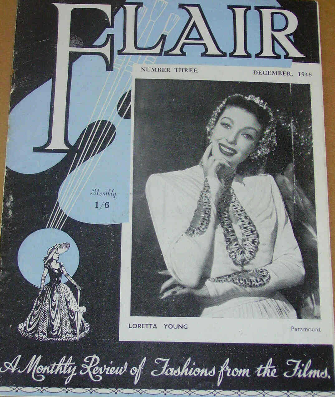 FLAIR magazine side cover Issue 3 December 1946