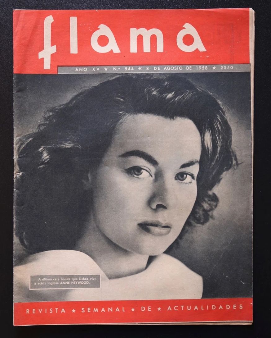 FLAMA magazine side cover Issue 544 8 August 1958