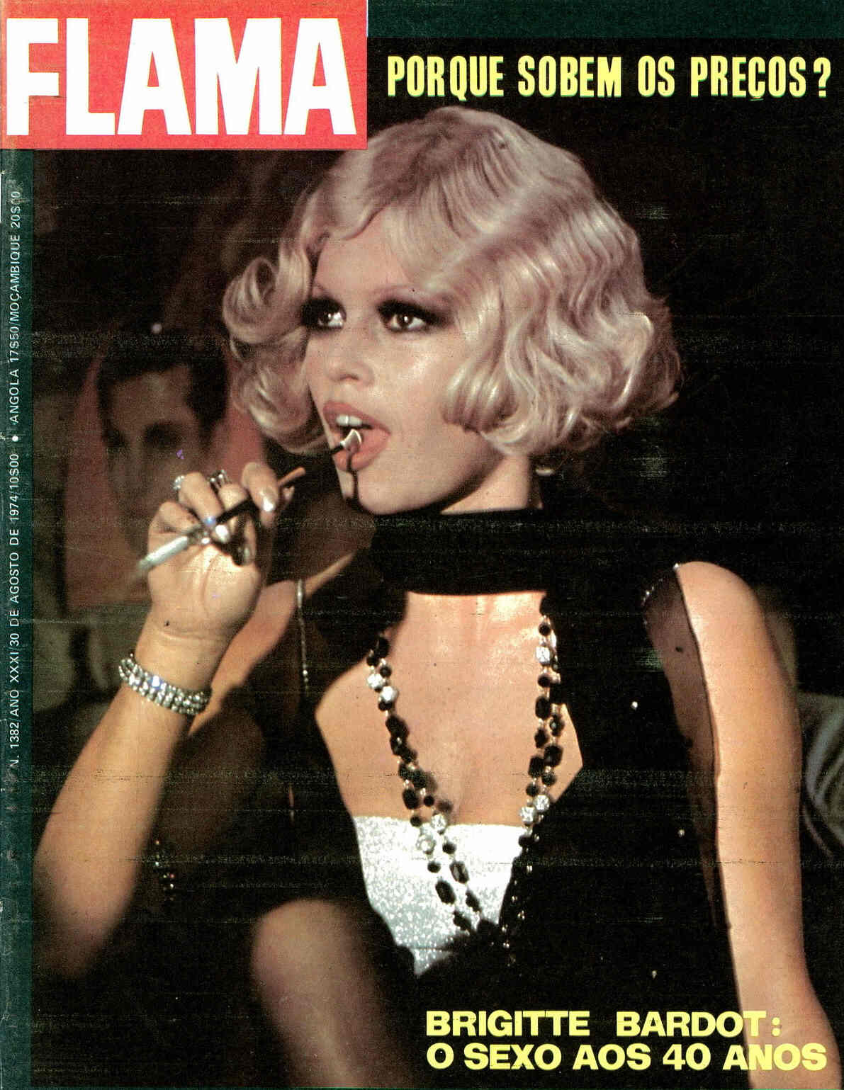 FLAMA magazine side cover Issue 1382 30 August 1974