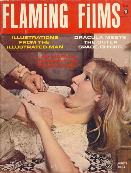 FLAMING FILMS magazine side cover Issue 11 August 1969
