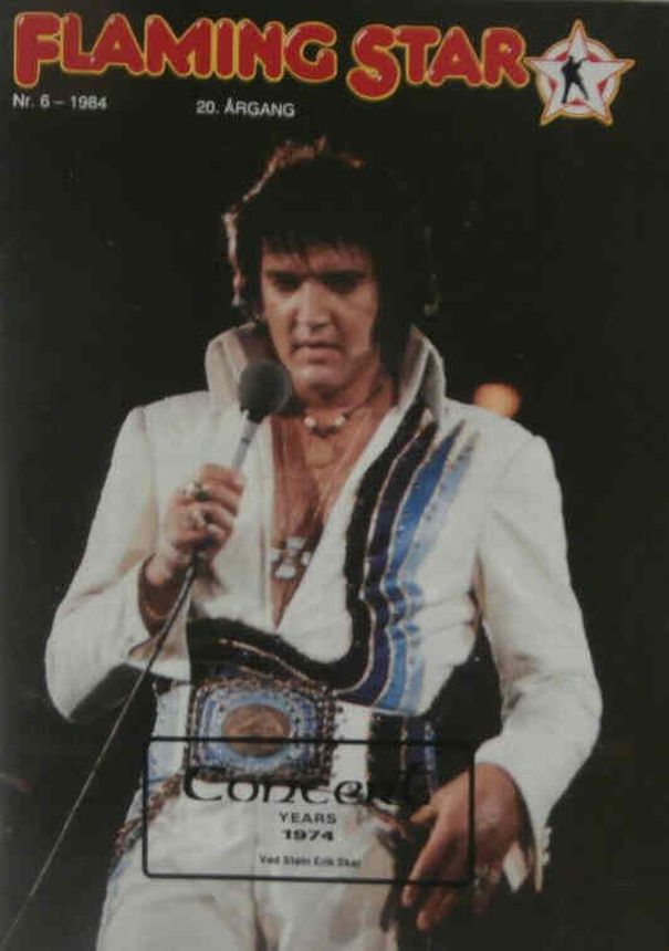 FLAMING STAR magazine side cover Issue 6   1984