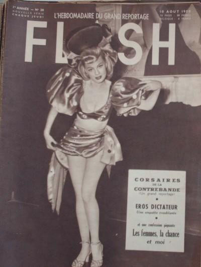 FLASH magazine side cover Issue 28 10 August 1950