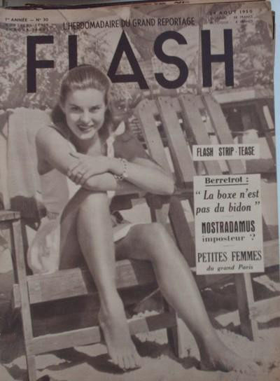 FLASH magazine side cover Issue 30 24 August 1950