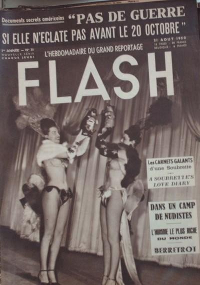 FLASH magazine side cover Issue 31 31 August 1950