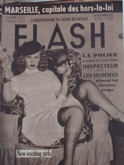 FLASH magazine side cover Issue 34 21 September 1950