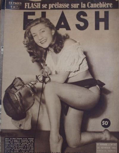 FLASH magazine side cover Issue 55 24 February 1951