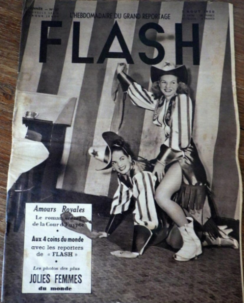 FLASH magazine side cover Issue 27 3 August 1950