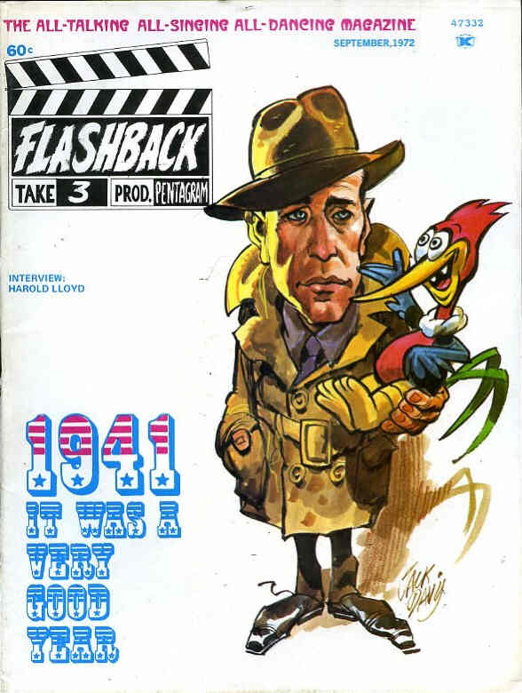 FLASHBACK (70s) magazine side cover Issue 3 September 1972