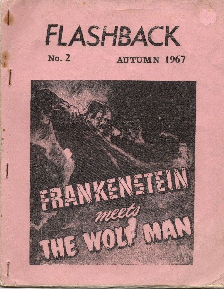 FLASHBACK (UK) magazine side cover Issue 2 Autumn 1967