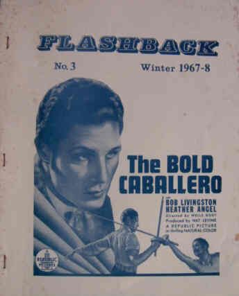 FLASHBACK (UK) magazine side cover Issue 3 Winter 1967/68 