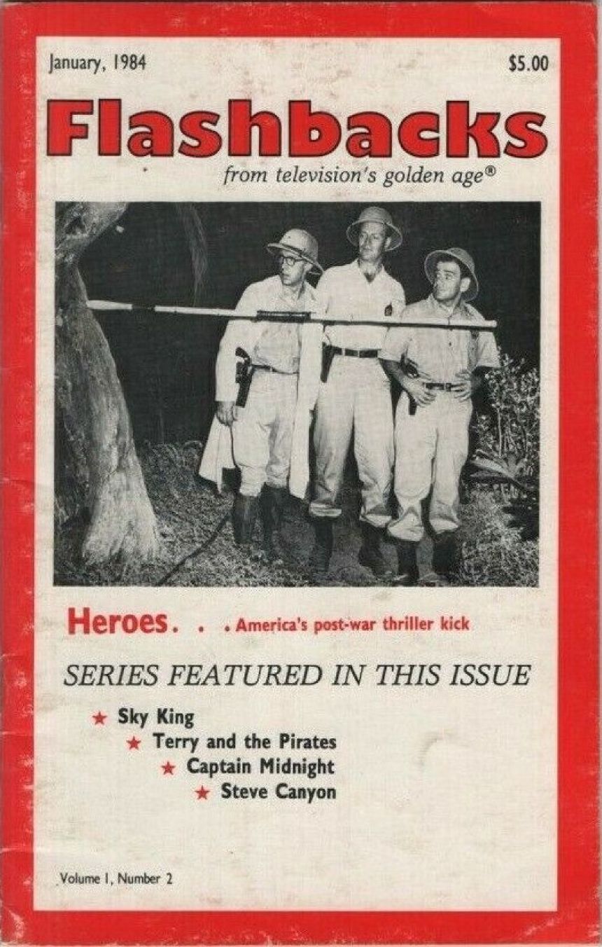 FLASHBACKS magazine side cover  Vol 1 No  2  January 1984