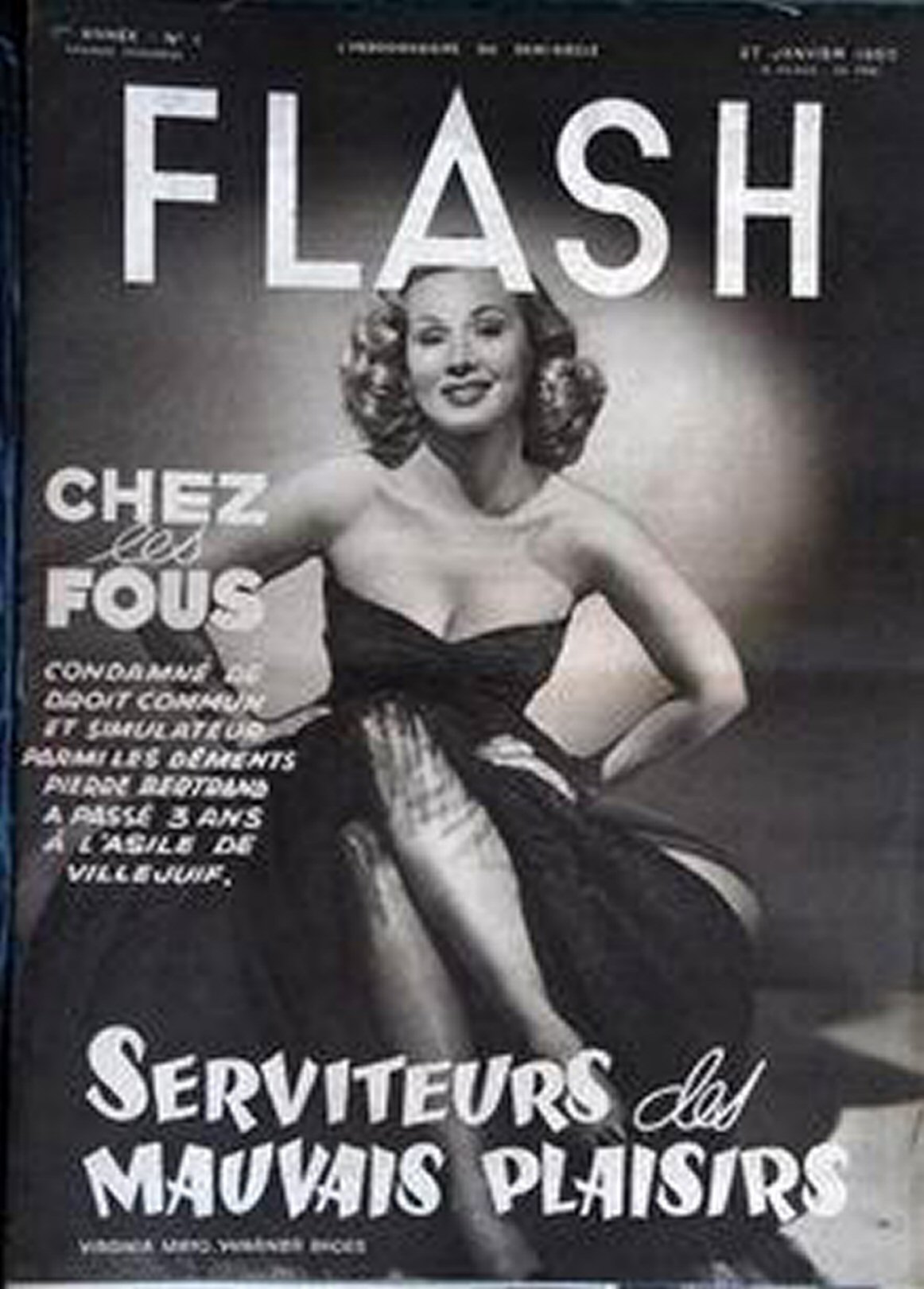FLASH magazine side cover Issue 1 27 January 1950