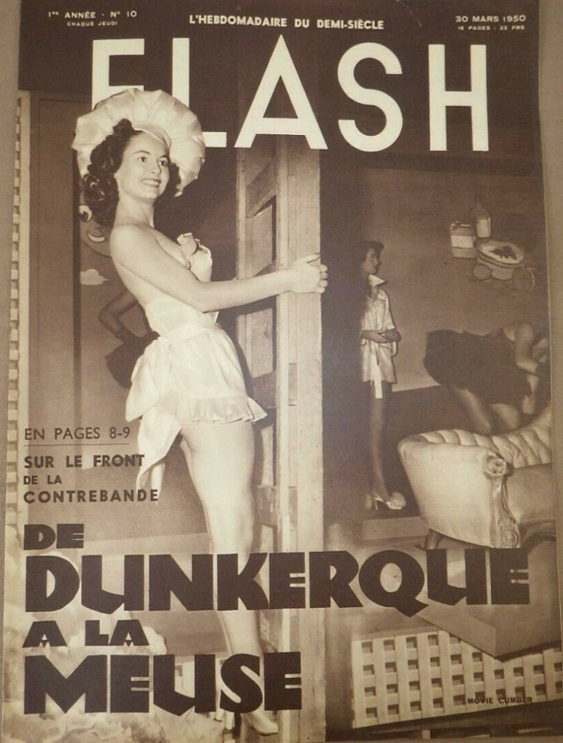 FLASH magazine side cover Issue 10 30 March 1950