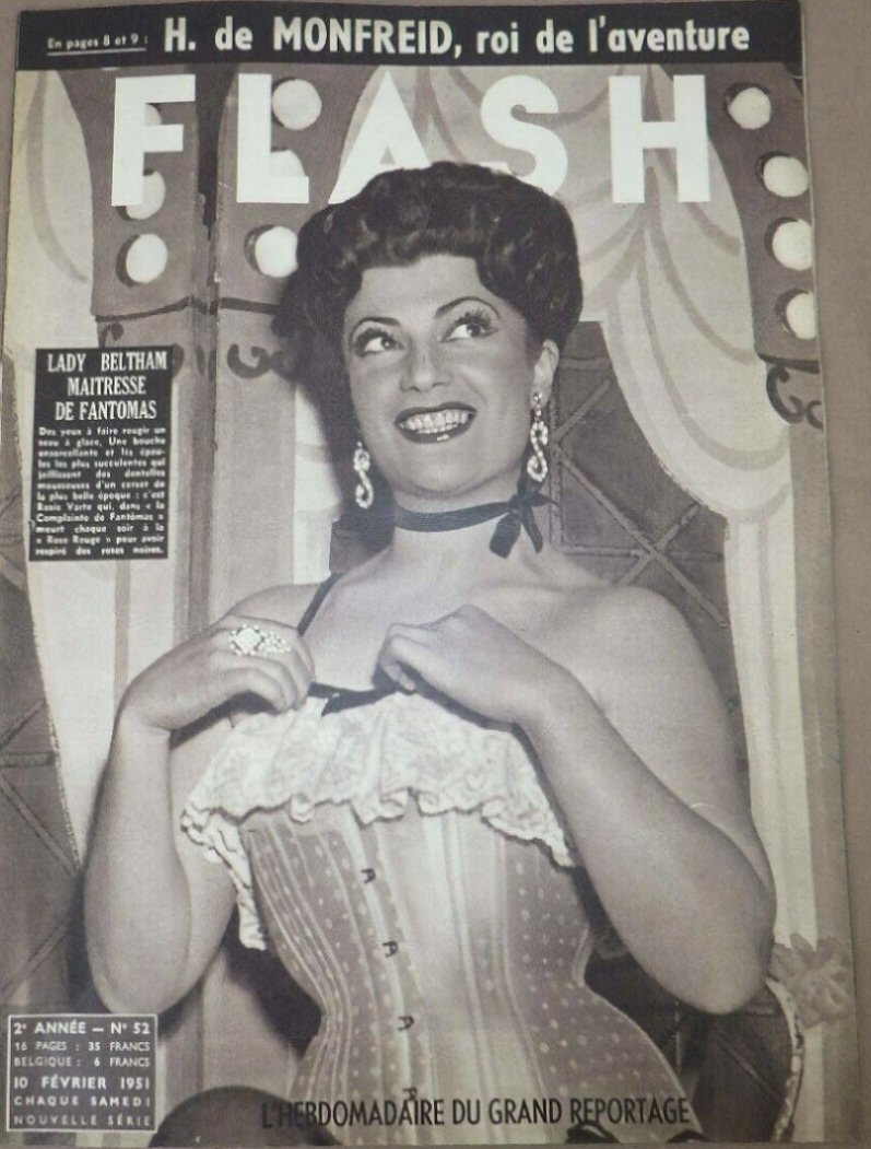 FLASH magazine side cover Issue 52 10 February 1951