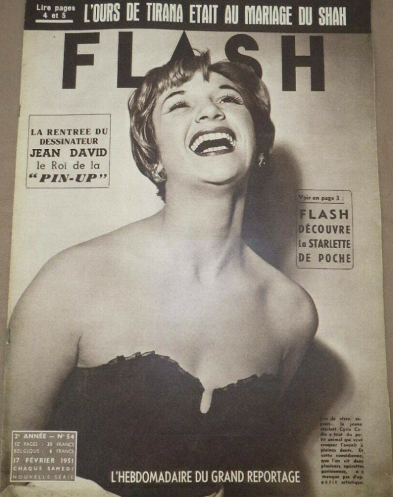 FLASH magazine side cover Issue 54 17 February 1951