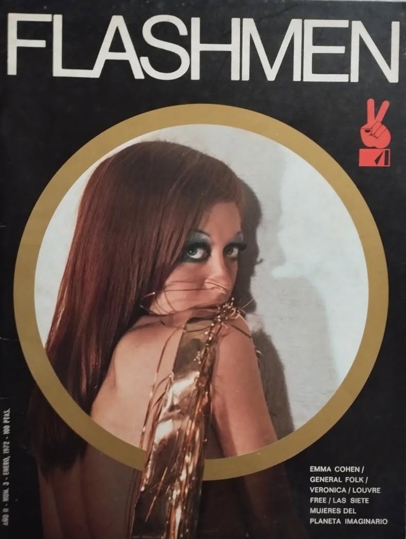 FLASHMEN magazine side cover Issue 3  January 1972