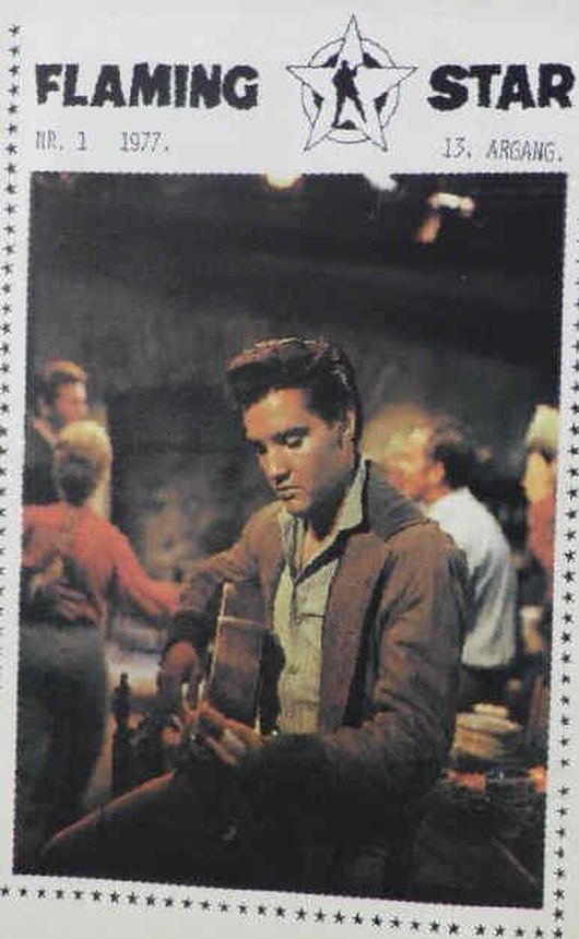 FLAMING STAR magazine side cover Issue 1   1977