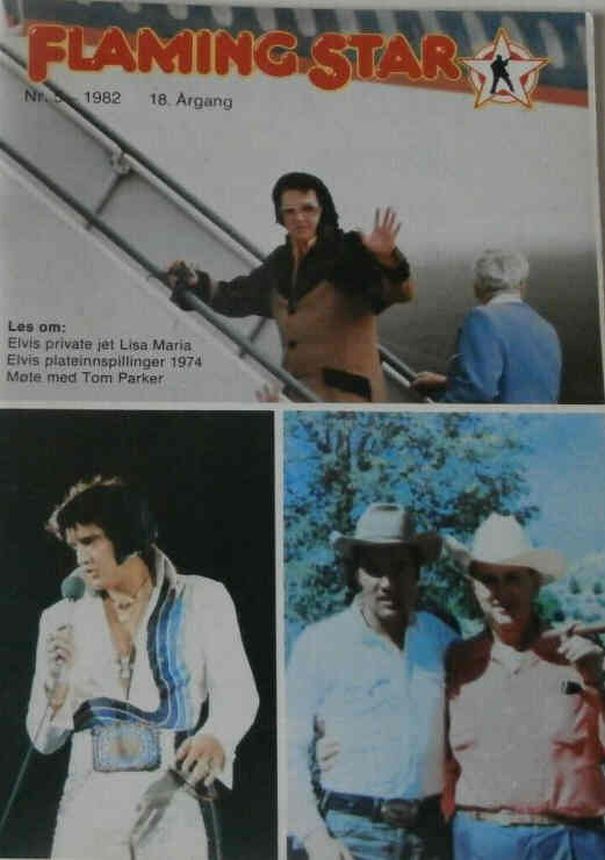 FLAMING STAR magazine side cover Issue 5   1982