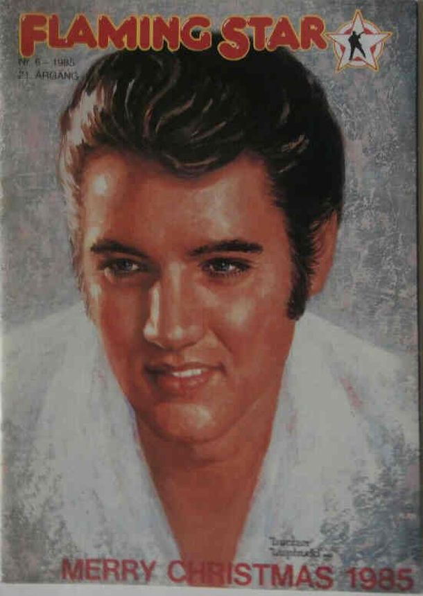 FLAMING STAR magazine side cover Issue 6   1985