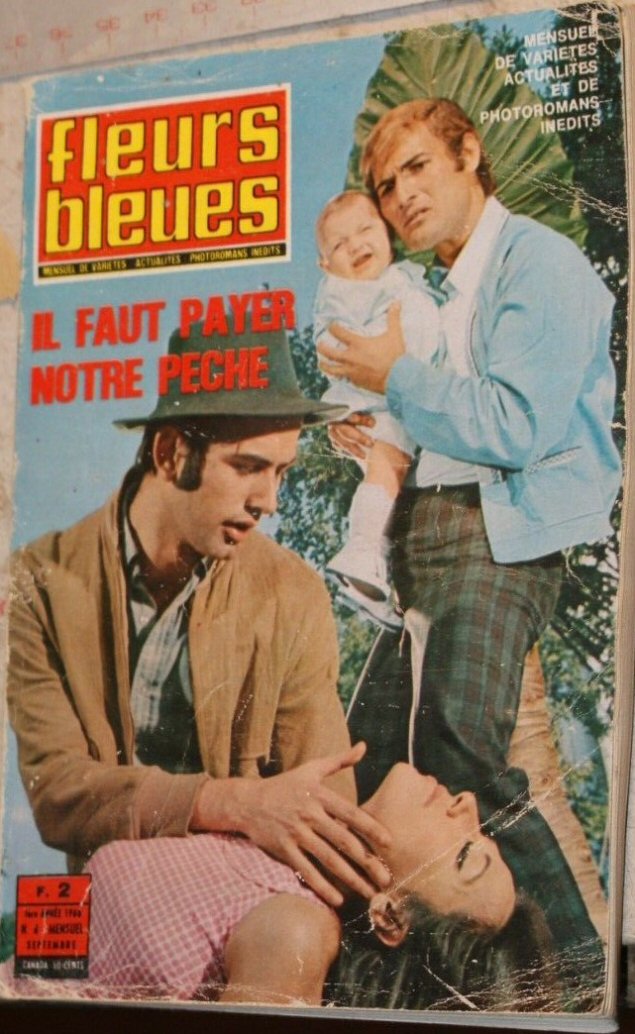 FLEURS BLEUES magazine side cover Issue 4   1968